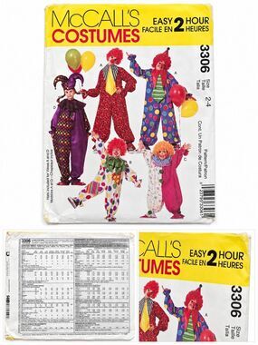 McCall's Size 6-8 9494 Raggedy Ann Andy Costume Pattern